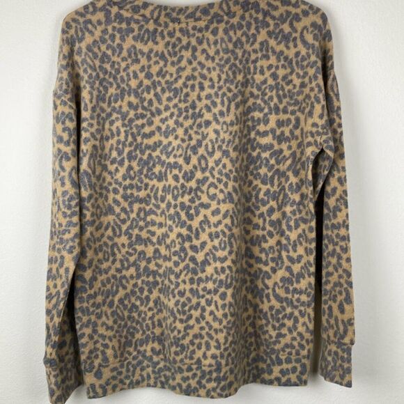 Nine Britton Fuzzy Animal‎ Print Pullover Top Size XS (P15) - Picture 3 of 11